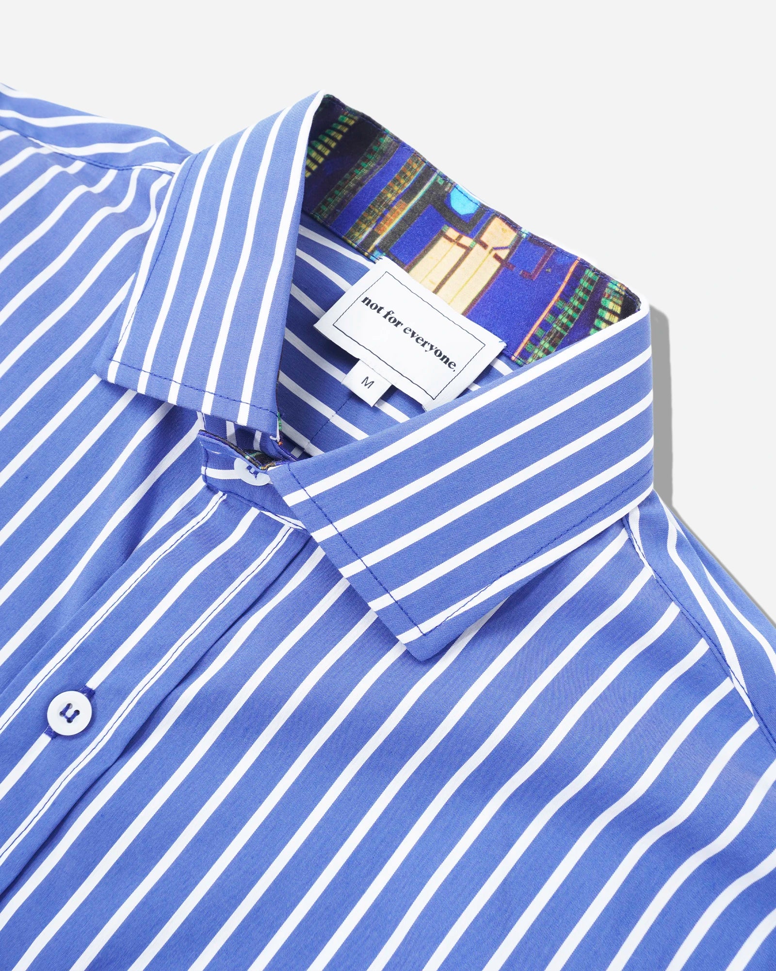 N4E Navy Stripe Dress Shirt
