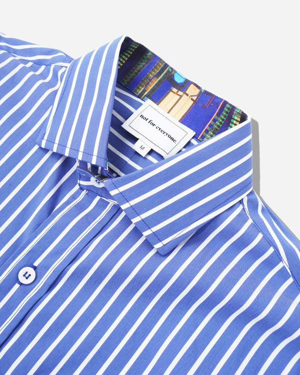 N4E Navy Stripe Dress Shirt