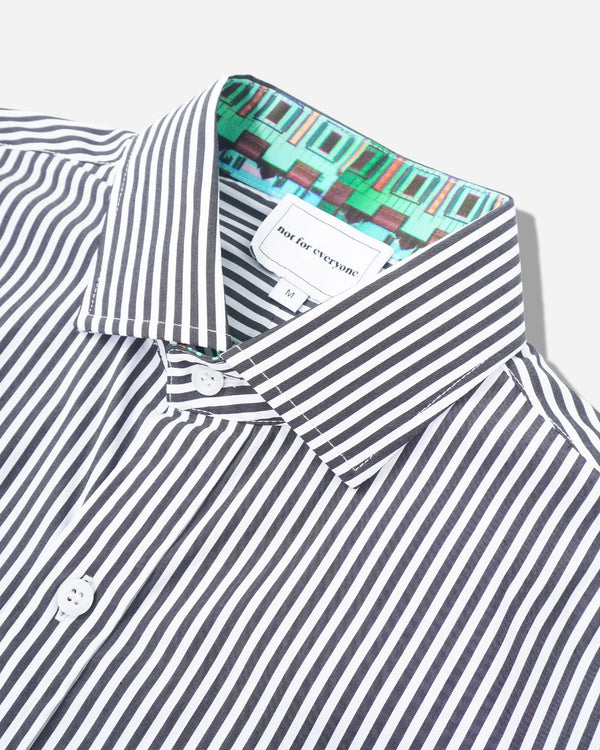 N4E Charcoal Stripe Dress Shirt
