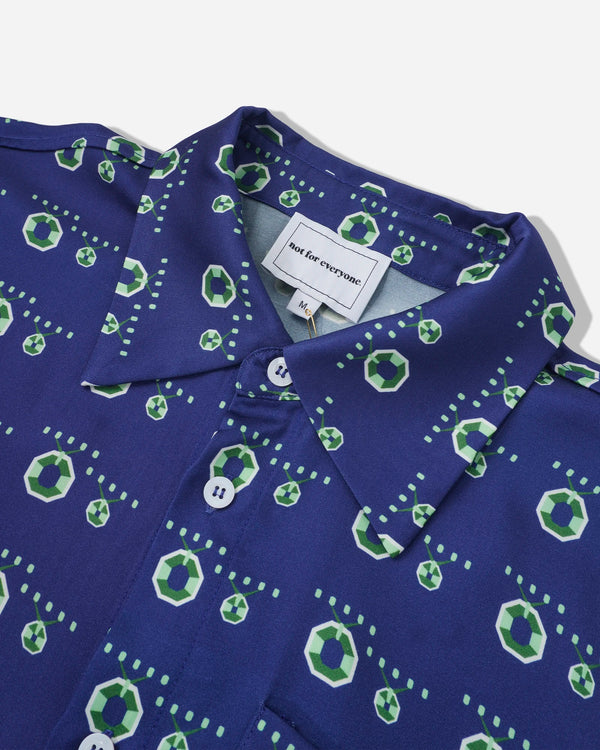 N4E Navy Orb Button Down